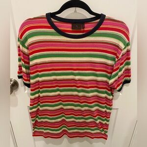 Etro, large slim 💯 cotton, good condition, striped short sleeve